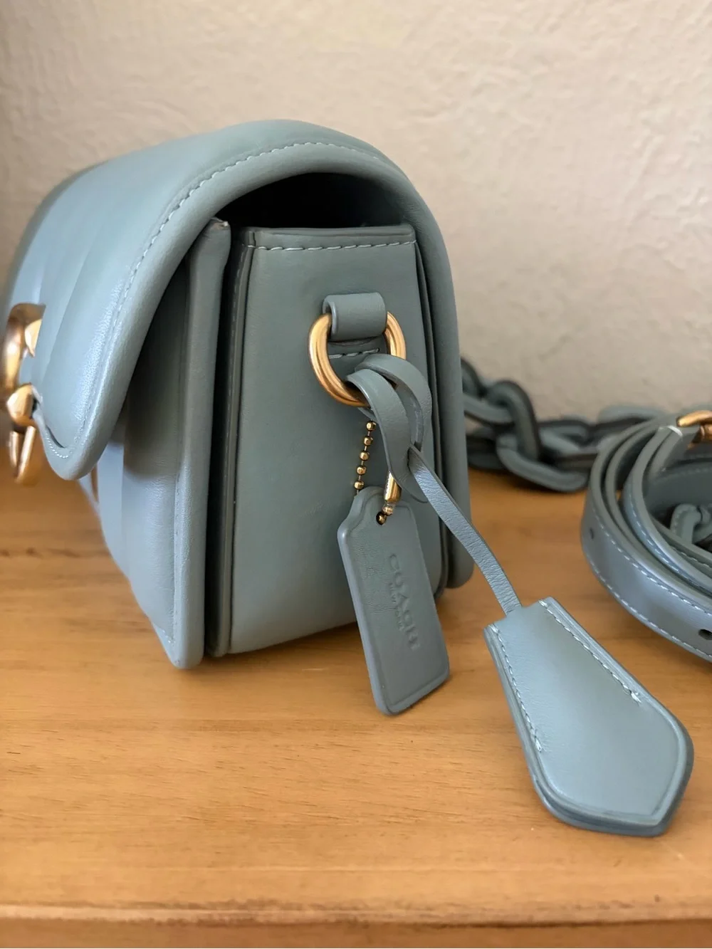 Coach Quilted Studio in Sage